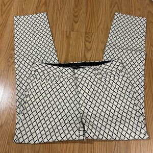 Banana Republic Black & White Geometric Print Pants